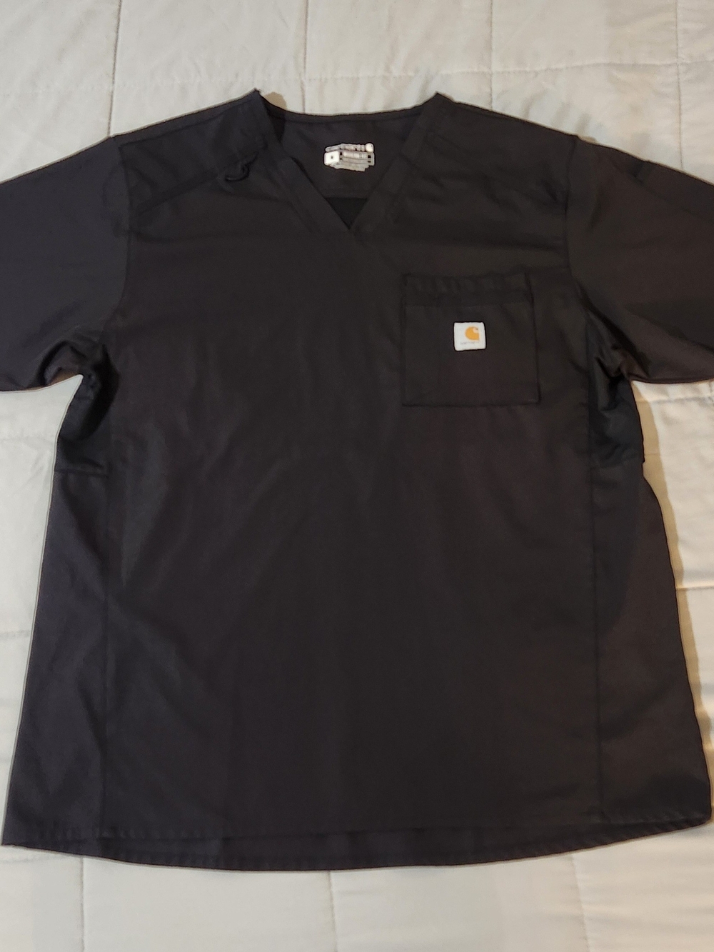 Carhartt Men's Black V-Neck Work Pocket Shirt
